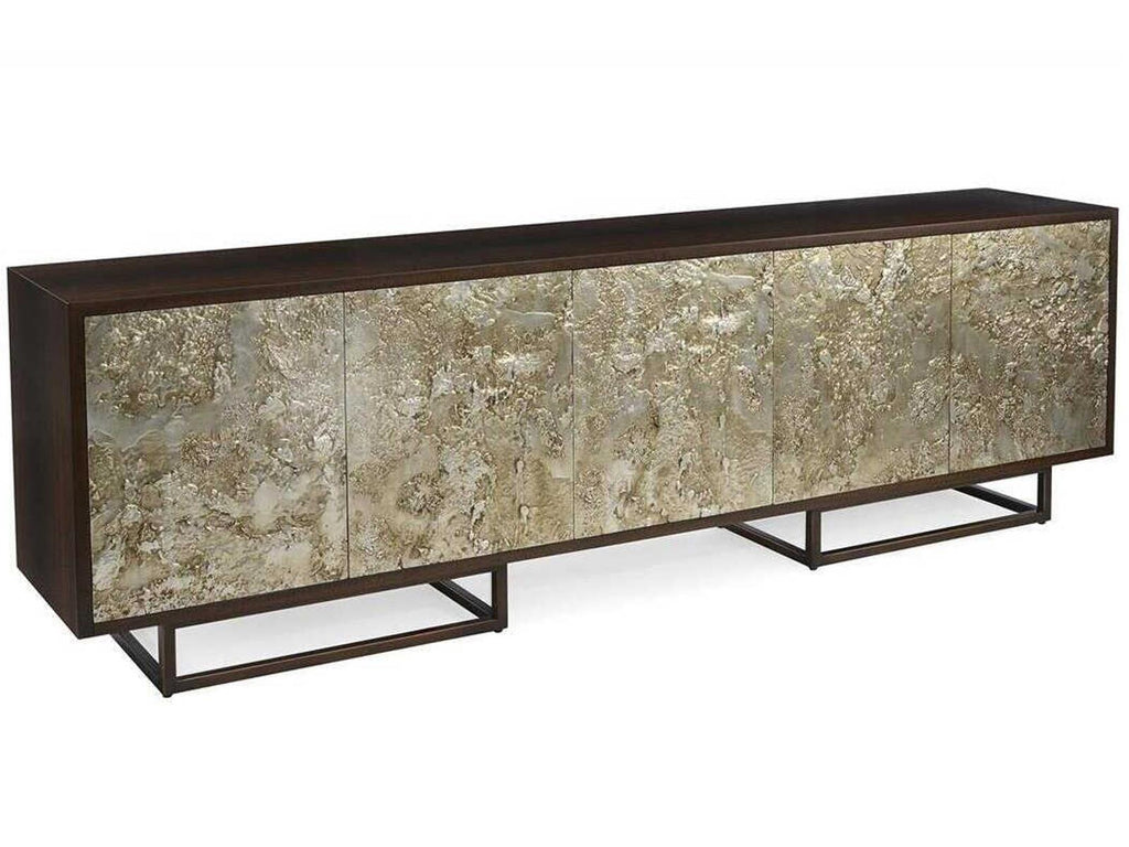 Ignea 5-Door Sideboard in Smoked Eucalyptus and Dark Bronze