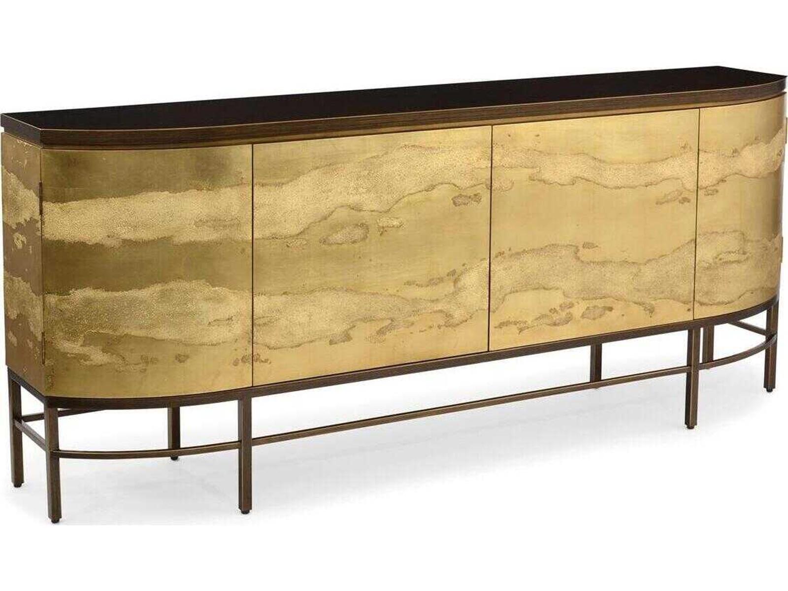 Rimini Four-Door Sideboard in Mayan Gold and Truro Gold