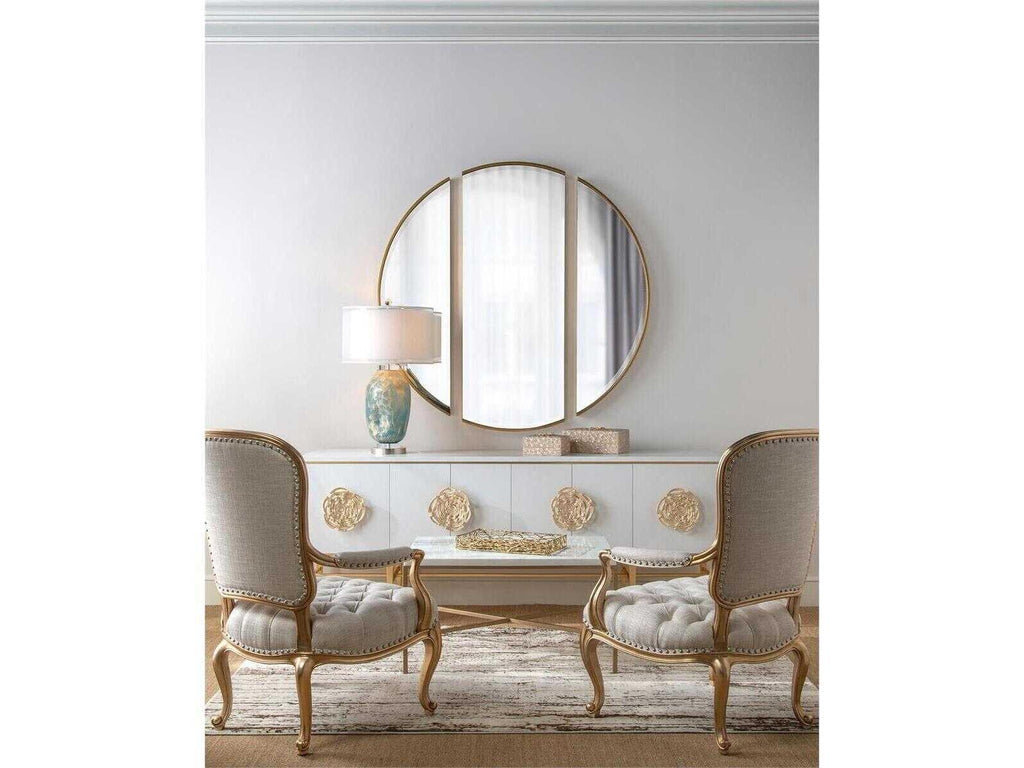 Mark McDowell Moder 84 Inch Ash Wood Sideboard in Beluga Gold