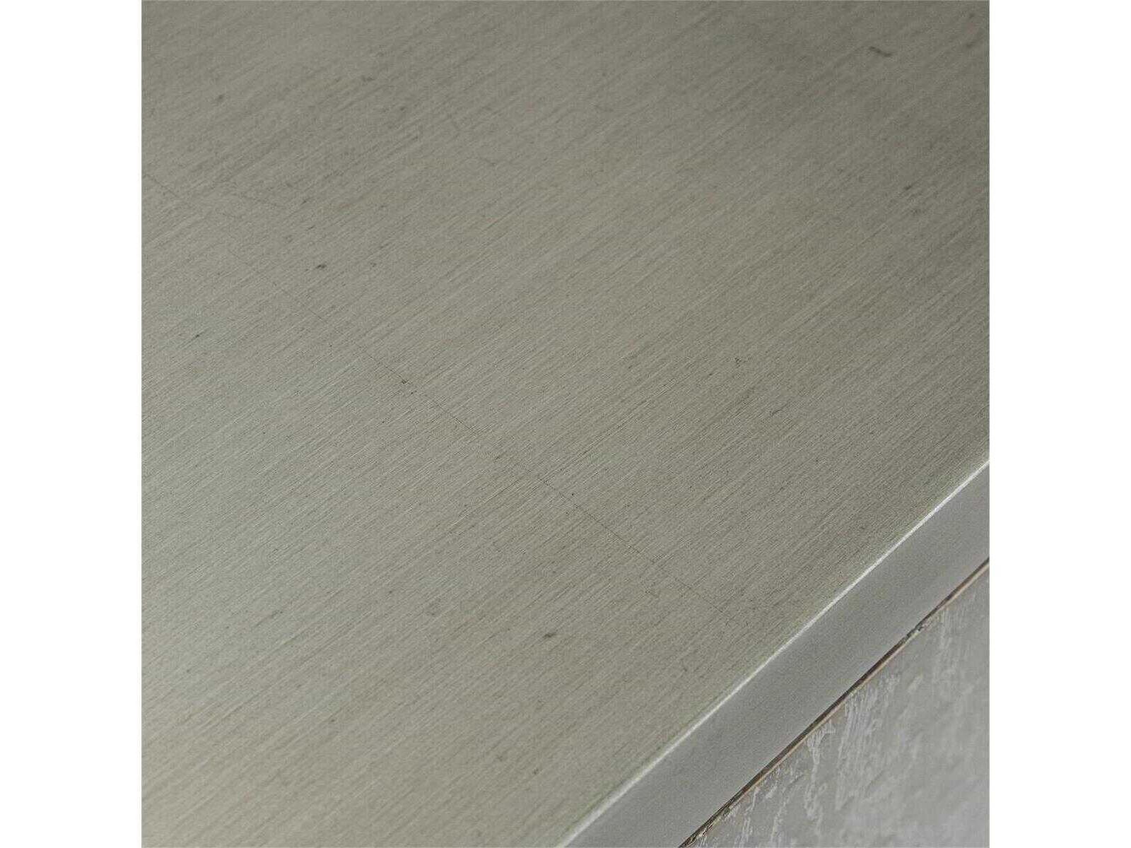 River's Edge Credenza Sideboard 95-Inch Beech Wood with Silver Cerused Finish