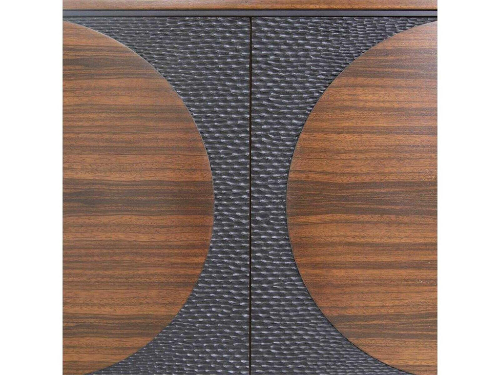 Hearthside 84 Inch Beech Wood Credenza Sideboard in Smokey Paldao
