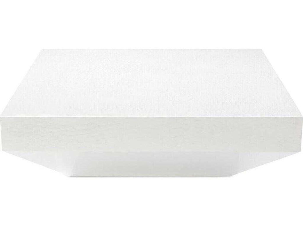 Mark McDowell Dracaena Square Silver White Coffee Table