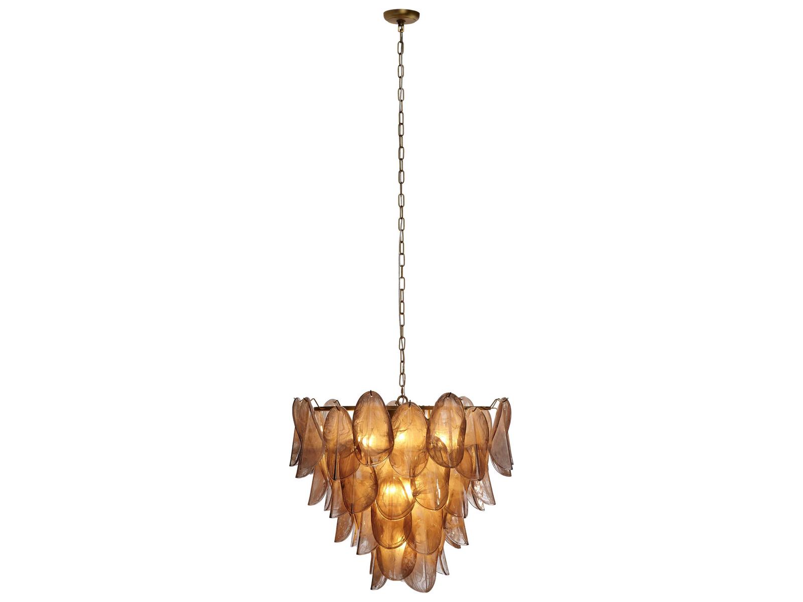 Jamie Young 10-Light Magnolia Chandelier in Smoke Grey Brass