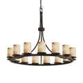 Justice Design Group Alabaster Rocks 60 Inch 21 Light Led Chandelier Cp441547