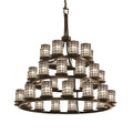 Justice Design Group Wire Glass Dakota 42 Inch 36 Light Chandelier Cp181188