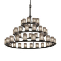 Justice Design Group Wire Glass 60 Inch 45 Light Led Chandelier Cp441568