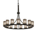 Justice Design Group Wire Glass 42 Inch 15 Light Led Chandelier Cp441541