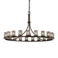 Justice Design Group Wire Glass 60 Inch 21 Light Chandelier Cp181192