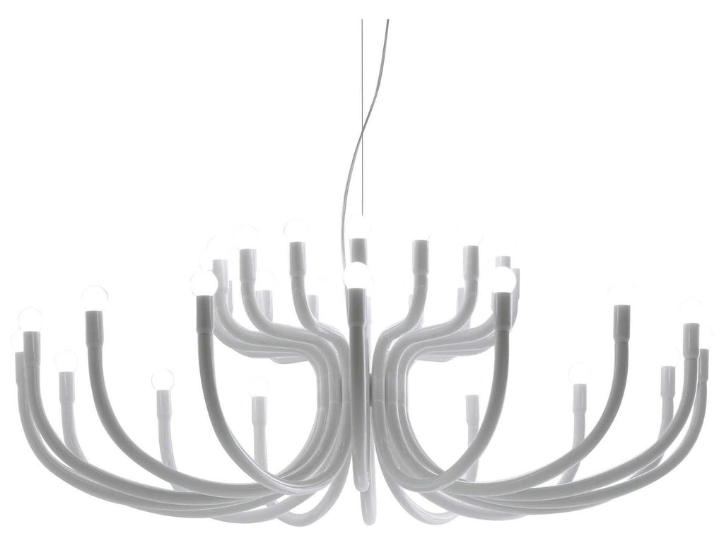 Karman Snoob 32-Light Chandelier in White Aluminum