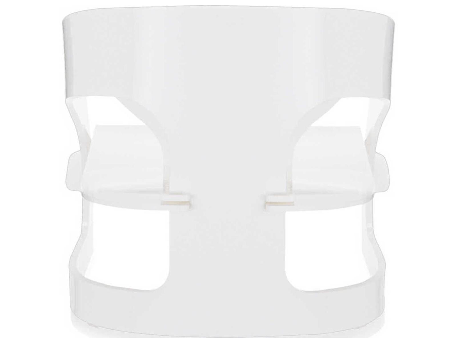 Joe Colombo 4801 Armchair in White PMMA