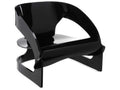 Joe Colombo Iconic PMMA Accent Chair in Opaque Black