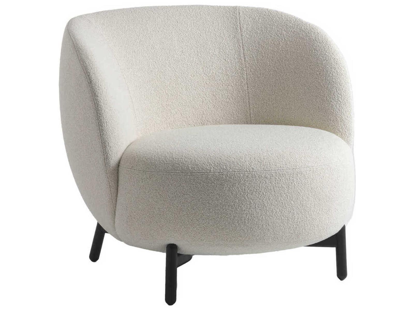Lunam White Fabric Accent Armchair by Patricia Urquiola