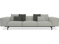 Largo 3-Seat Gubbio Ecru Fabric Sofa by Piero Lissoni