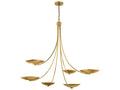 Kichler Palmela 6-Light Champagne Bronze Lacquered Brass LED Bowl Chandelier