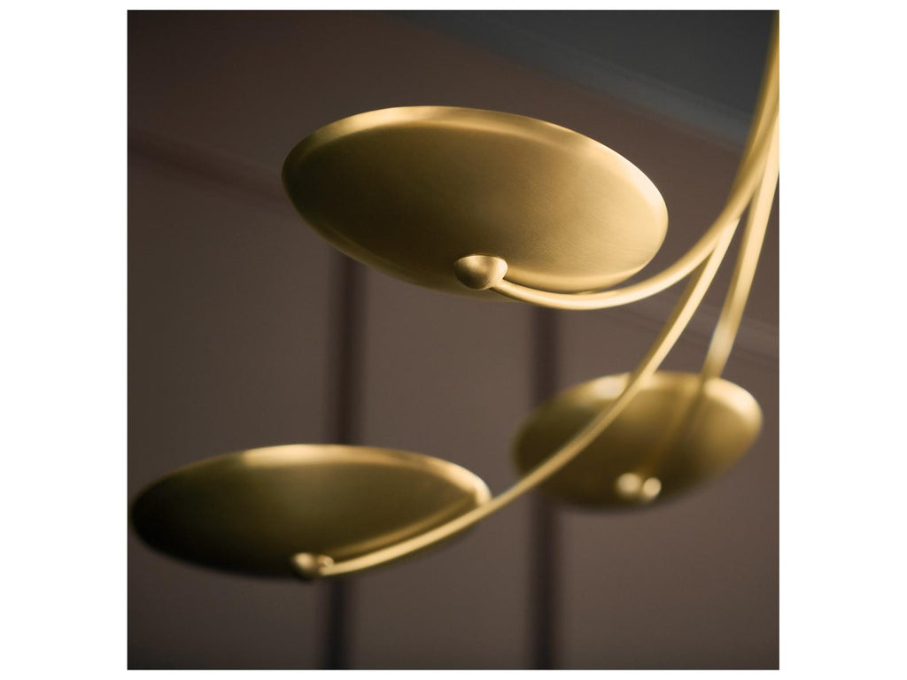 Kichler Palmela 6-Light Champagne Bronze Lacquered Brass LED Bowl Chandelier