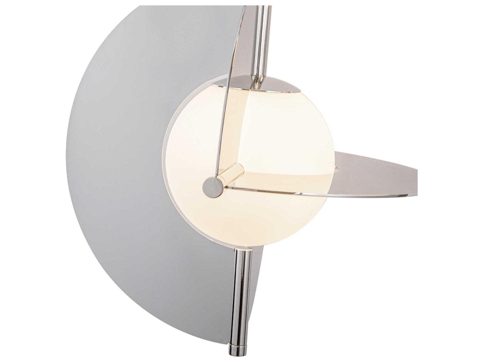 Kuzco Lighting Scorpio Polished Nickel Geometric LED Chandelier with Opal Glass