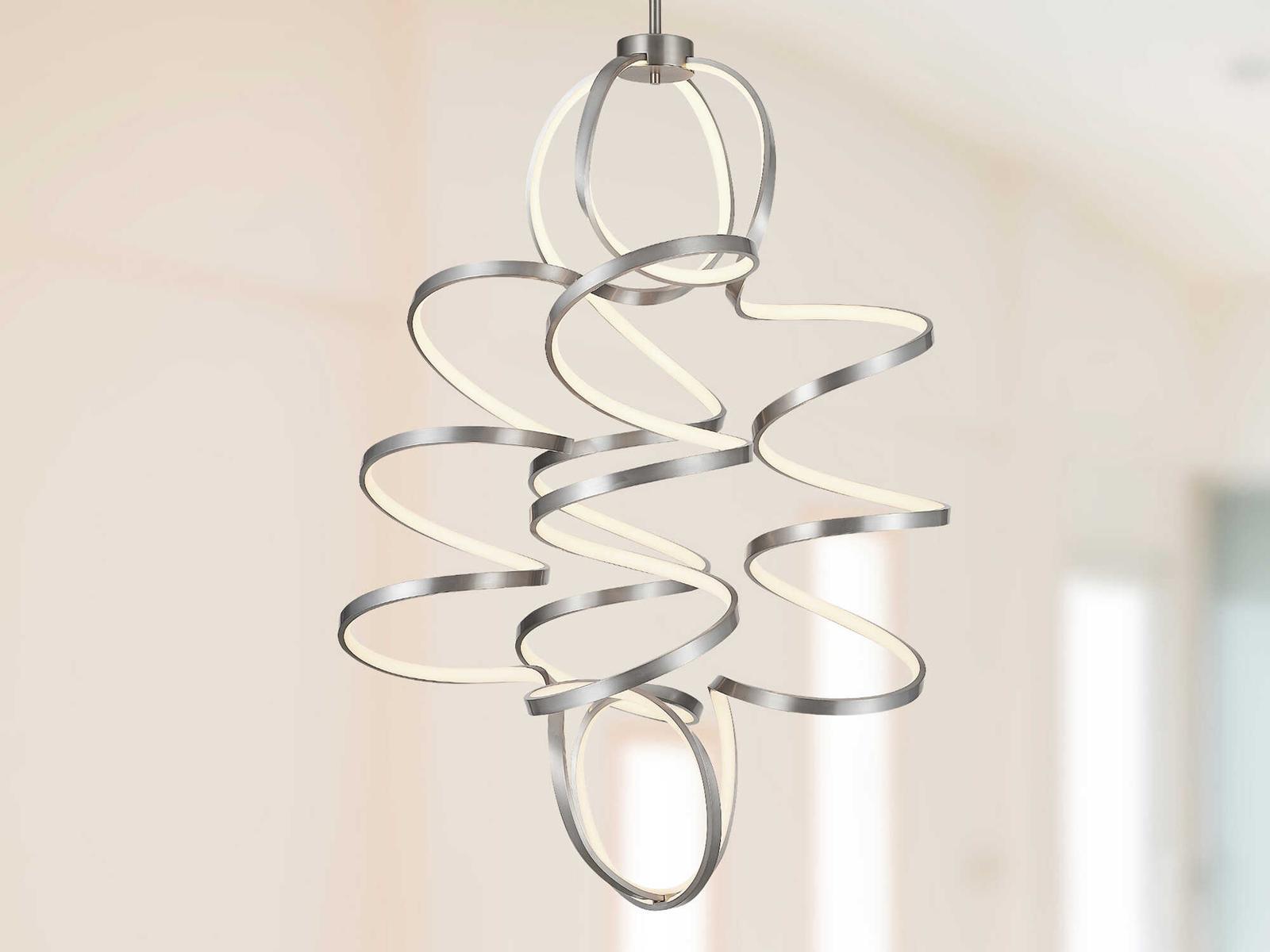 Kuzco Lighting Synergy LED Chandelier in Antique Silver