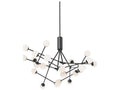 Kuzco Lighting Moto Black Globe Geometric LED Chandelier