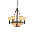 Kalco Lighting Rodeo Drive 30 Inch 9 Light Chandelier Cp70289