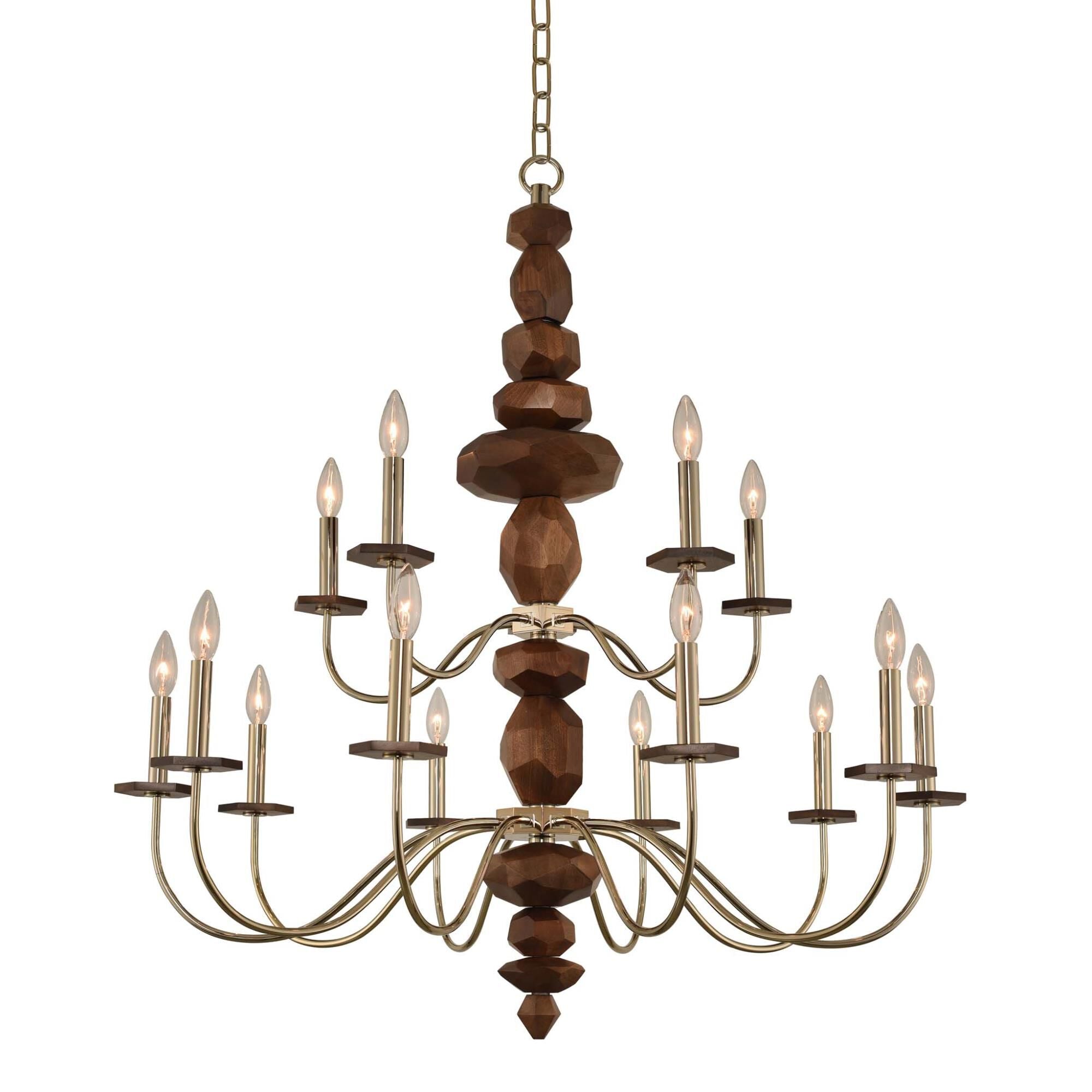 Kalco Lighting Lassen 38 Inch 15 Light Chandelier Cp48020