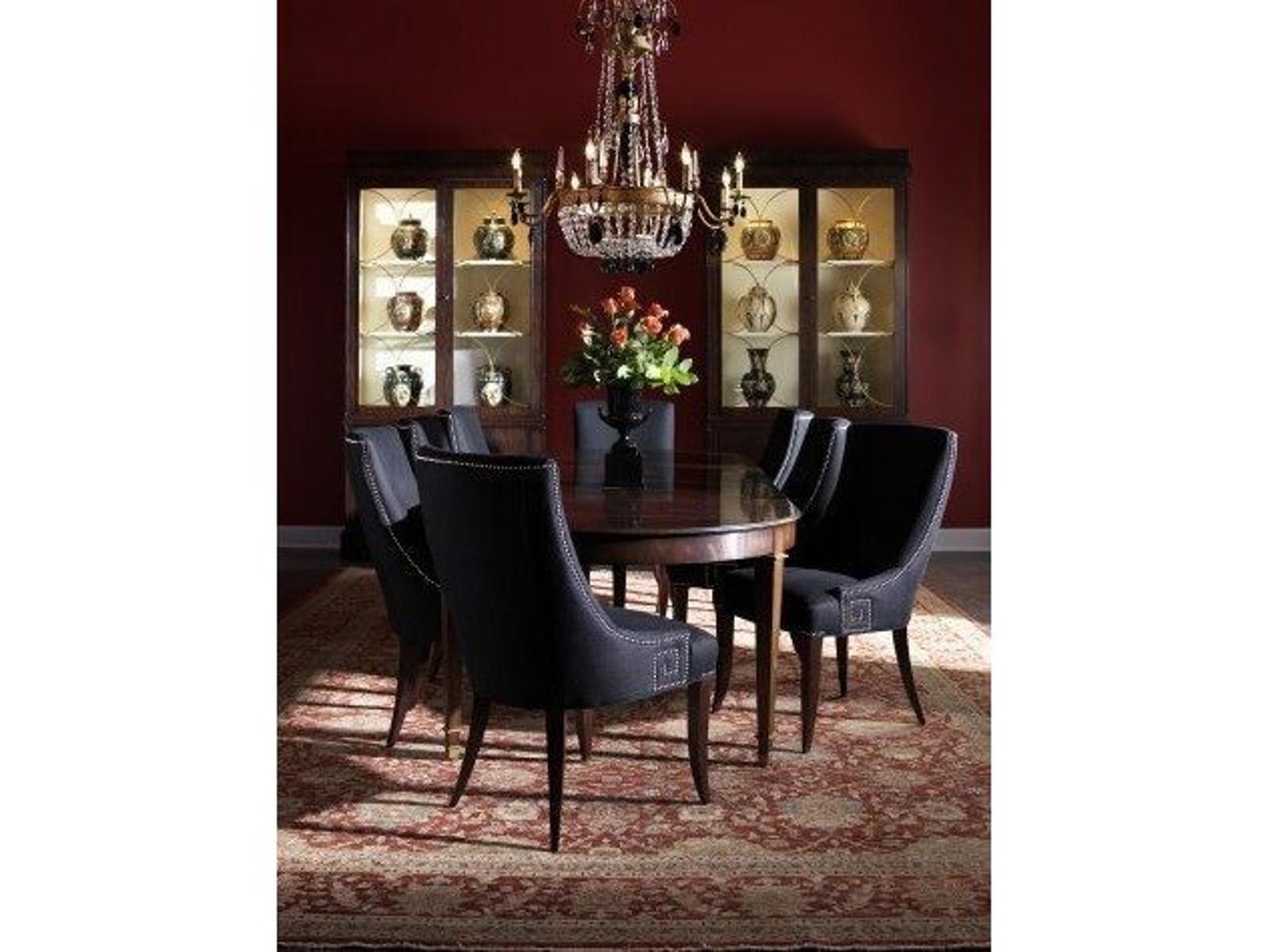 Classics Templeton Oval Dining Table in Rich Brown Antique Gold