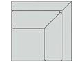 Lange Leather Sectional Corner Component