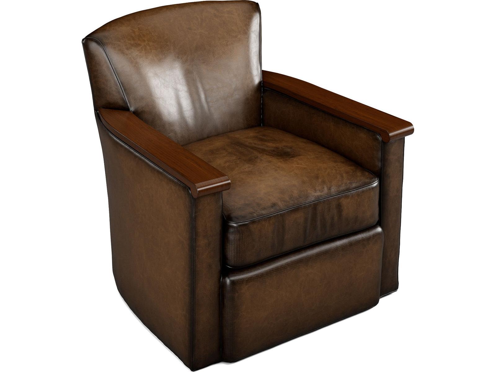 Wesley Accent Chair with Exposed Wood Arms