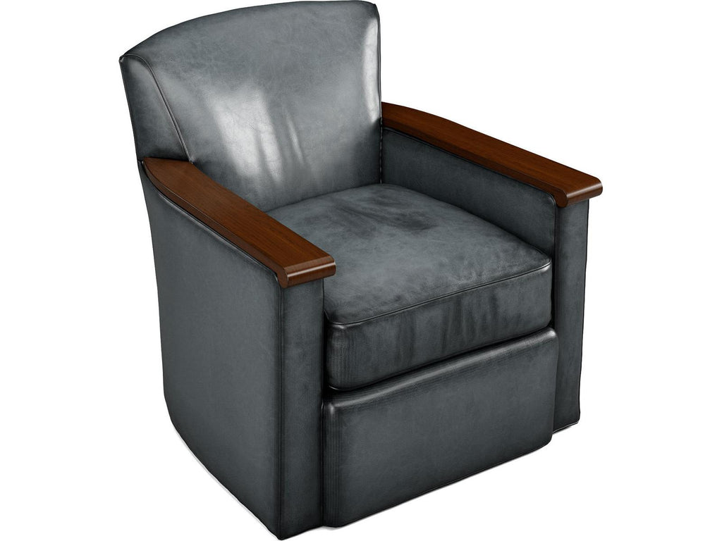 Wesley Accent Chair with Exposed Wood Arms