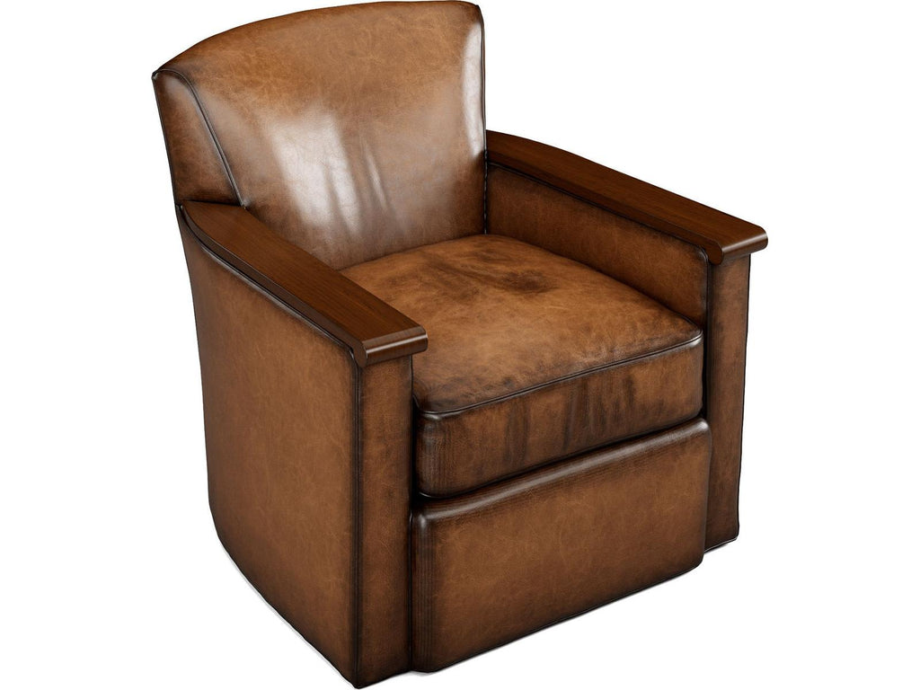 Wesley Accent Chair with Exposed Wood Arms