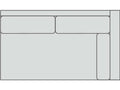 Sloane Upholstery Leather Right Arm Sofa Component for Sectionals