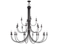 Livex Lighting Estate 24-Light Bronze Grande Foyer Chandelier