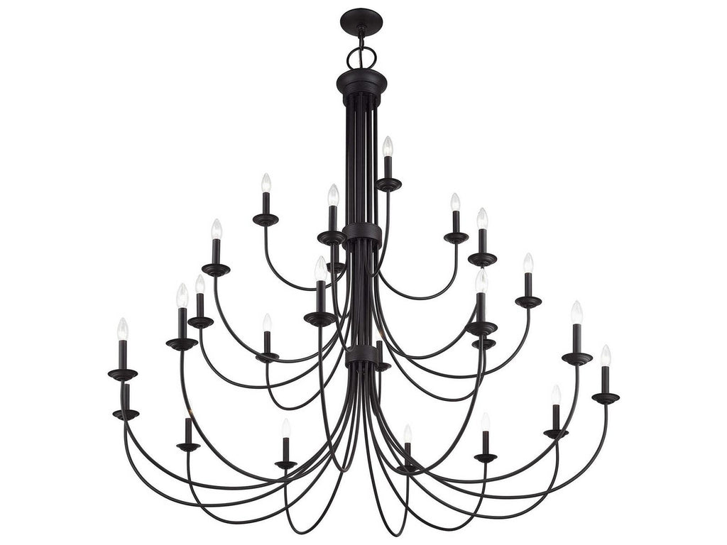 Livex Lighting Estate 24-Light Bronze Grande Foyer Chandelier
