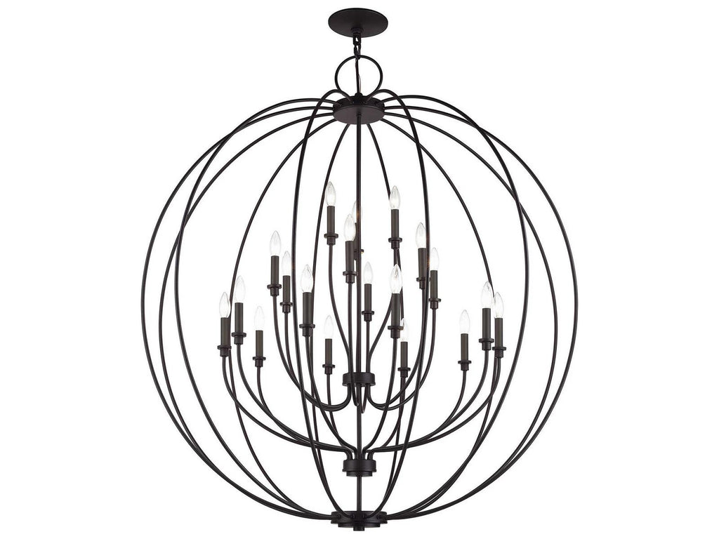 Livex Lighting Milania 19-Light Bronze Chandelier