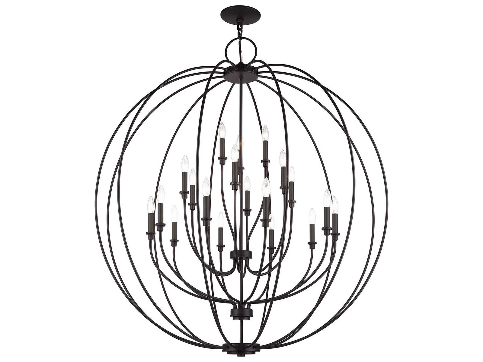 Livex Lighting Milania 19-Light Bronze Chandelier