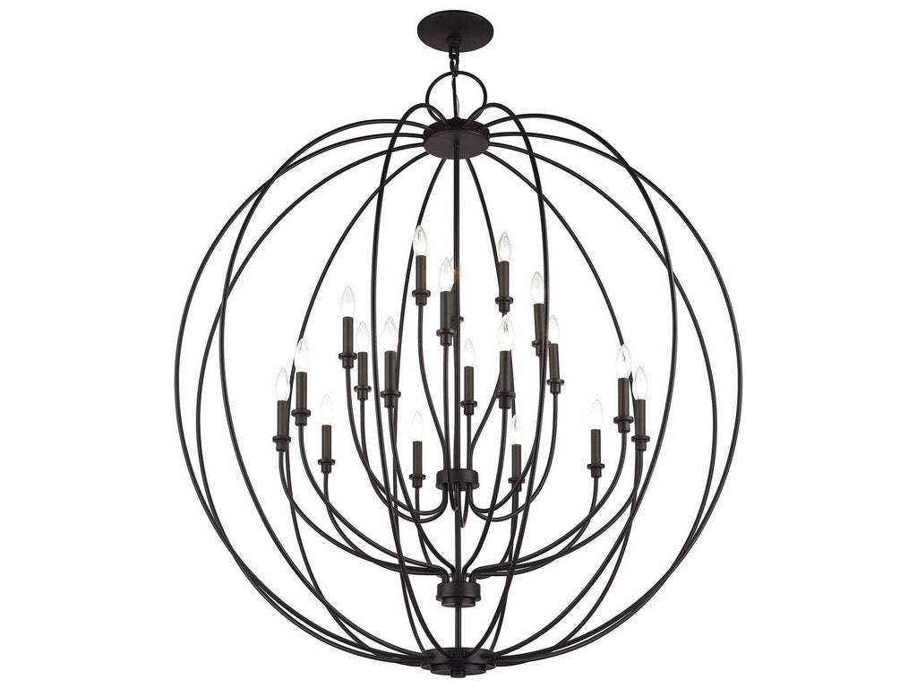 Livex Lighting Milania 19-Light Bronze Chandelier