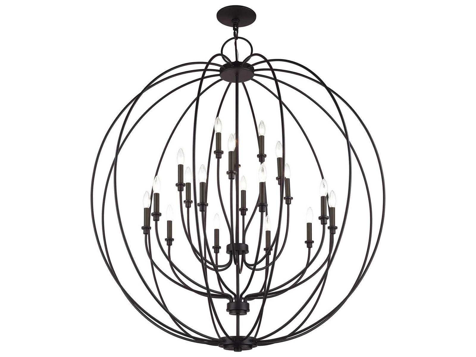 Livex Lighting Milania 19-Light Bronze Chandelier