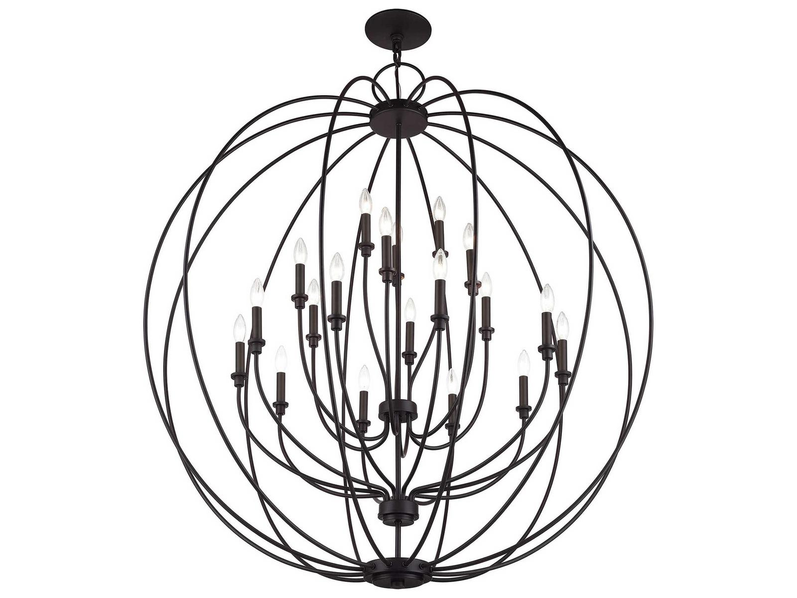 Livex Lighting Milania 19-Light Bronze Chandelier