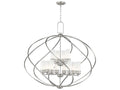 Livex Lighting Westfield 12-Light Brushed Nickel Glass Candelabra Tiered Chandelier