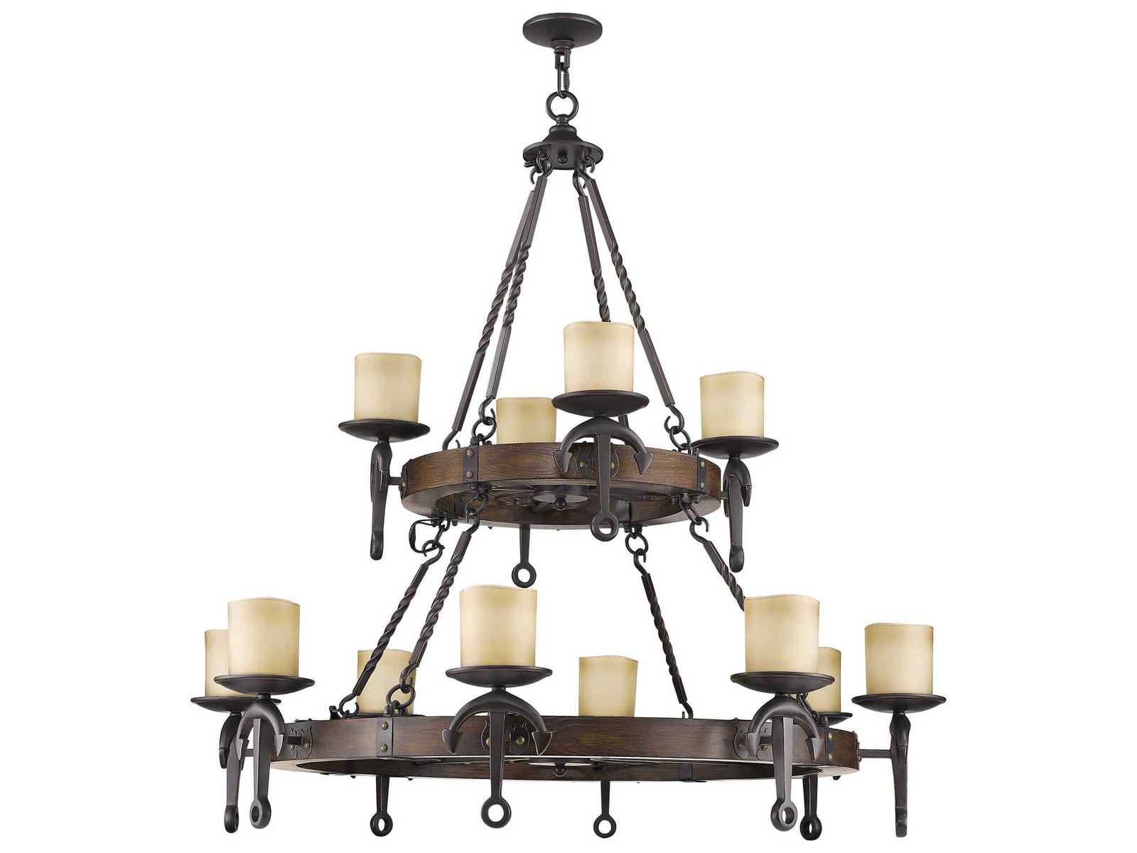 Livex Lighting Cape May 12-Light Tiered Chandelier in Olde Bronze