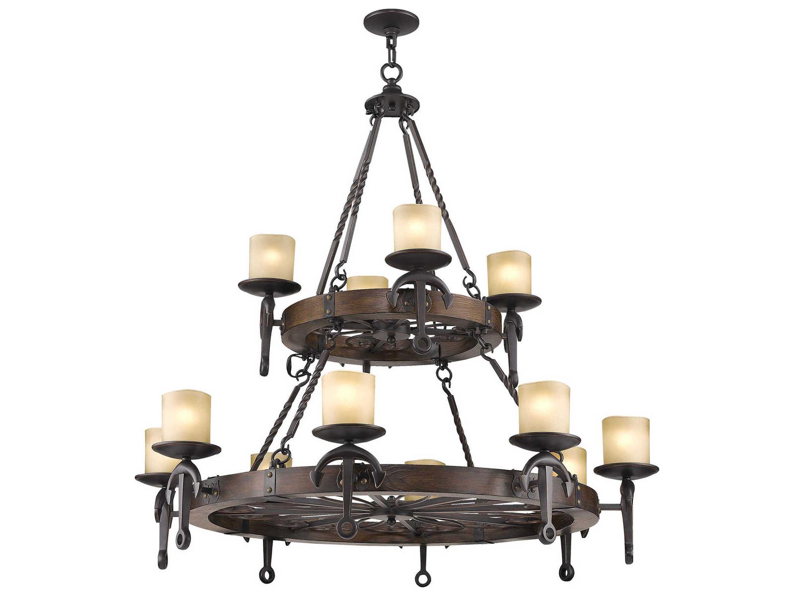 Livex Lighting Cape May 12-Light Tiered Chandelier in Olde Bronze