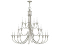 Livex Lighting 20-Light Cranford Foyer Chandelier in Brushed Nickel