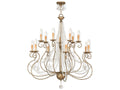 Livex Lighting Isabella 14-Light Hand Applied European Bronze Chandelier with Clear Crystals
