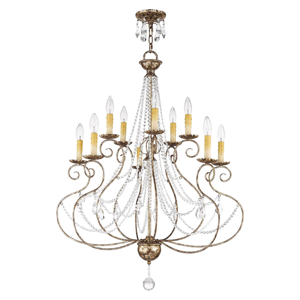 Livex Lighting Isabella 32 Inch 10 Light Chandelier Cp77867