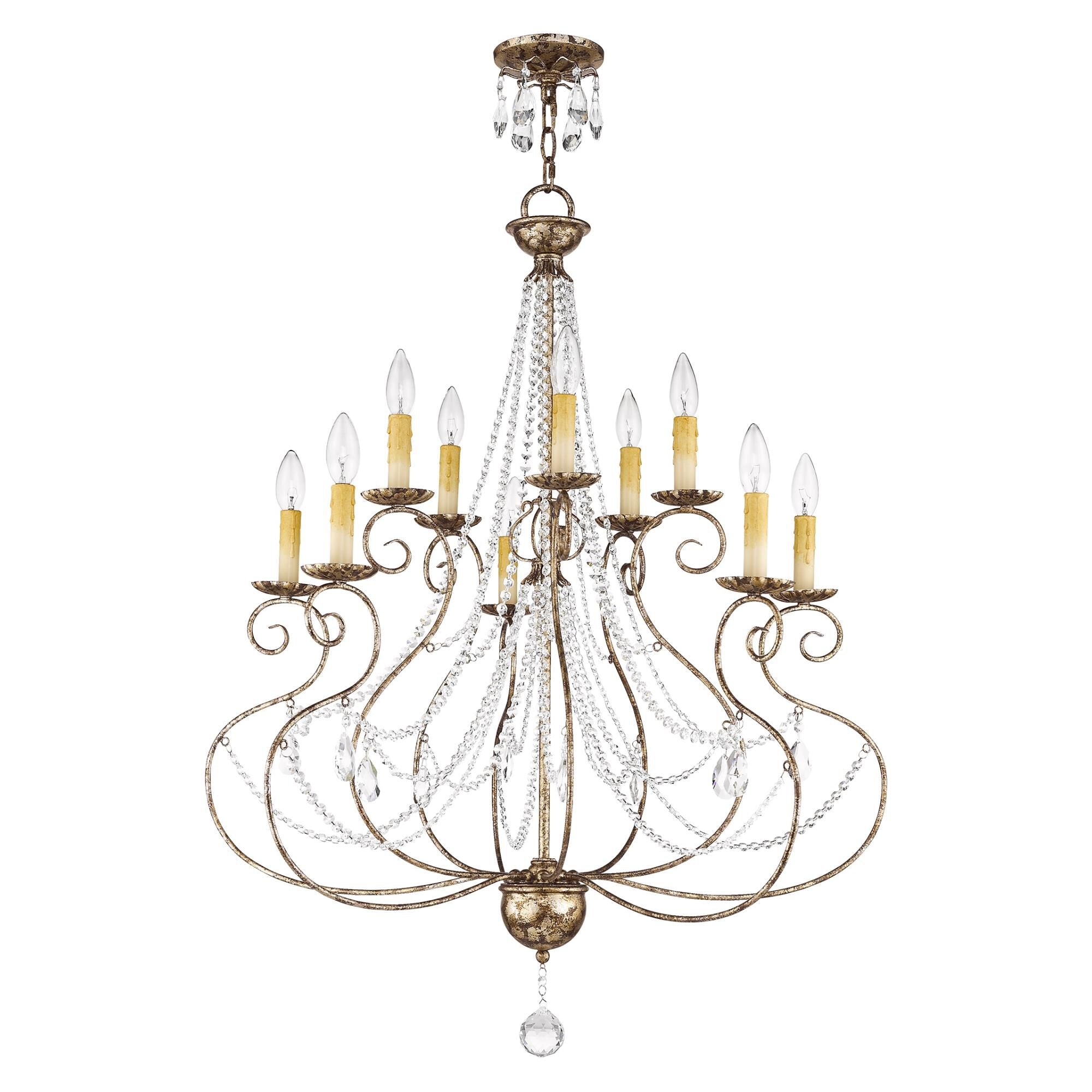 Livex Lighting Isabella 32 Inch 10 Light Chandelier Cp77867