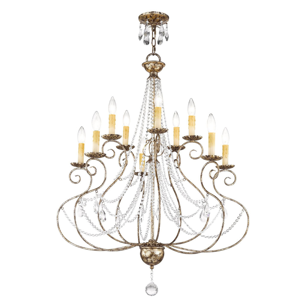 Livex Lighting Isabella 32 Inch 10 Light Chandelier Cp77867
