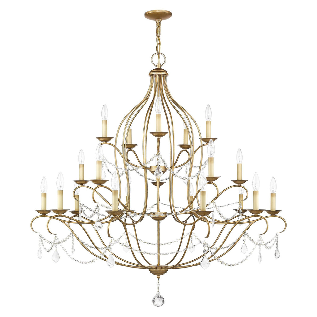 Livex Lighting Chesterfield 46 Inch 30 Light Chandelier Cp90304