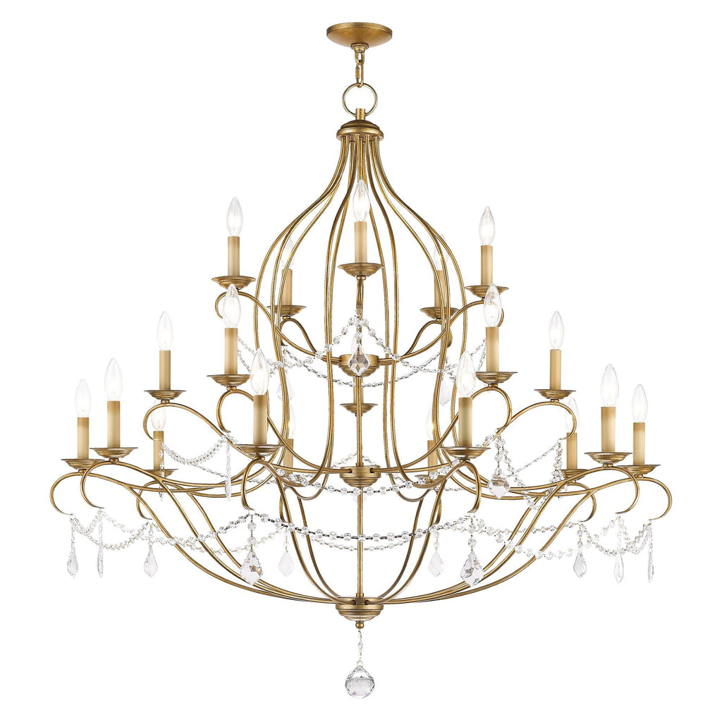 Livex Lighting Chesterfield 46 Inch 30 Light Chandelier Cp90304