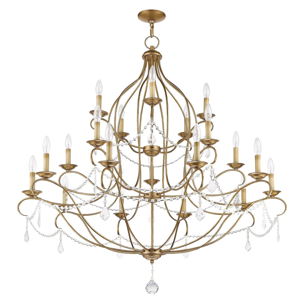 Livex Lighting Chesterfield 46 Inch 30 Light Chandelier Cp90304