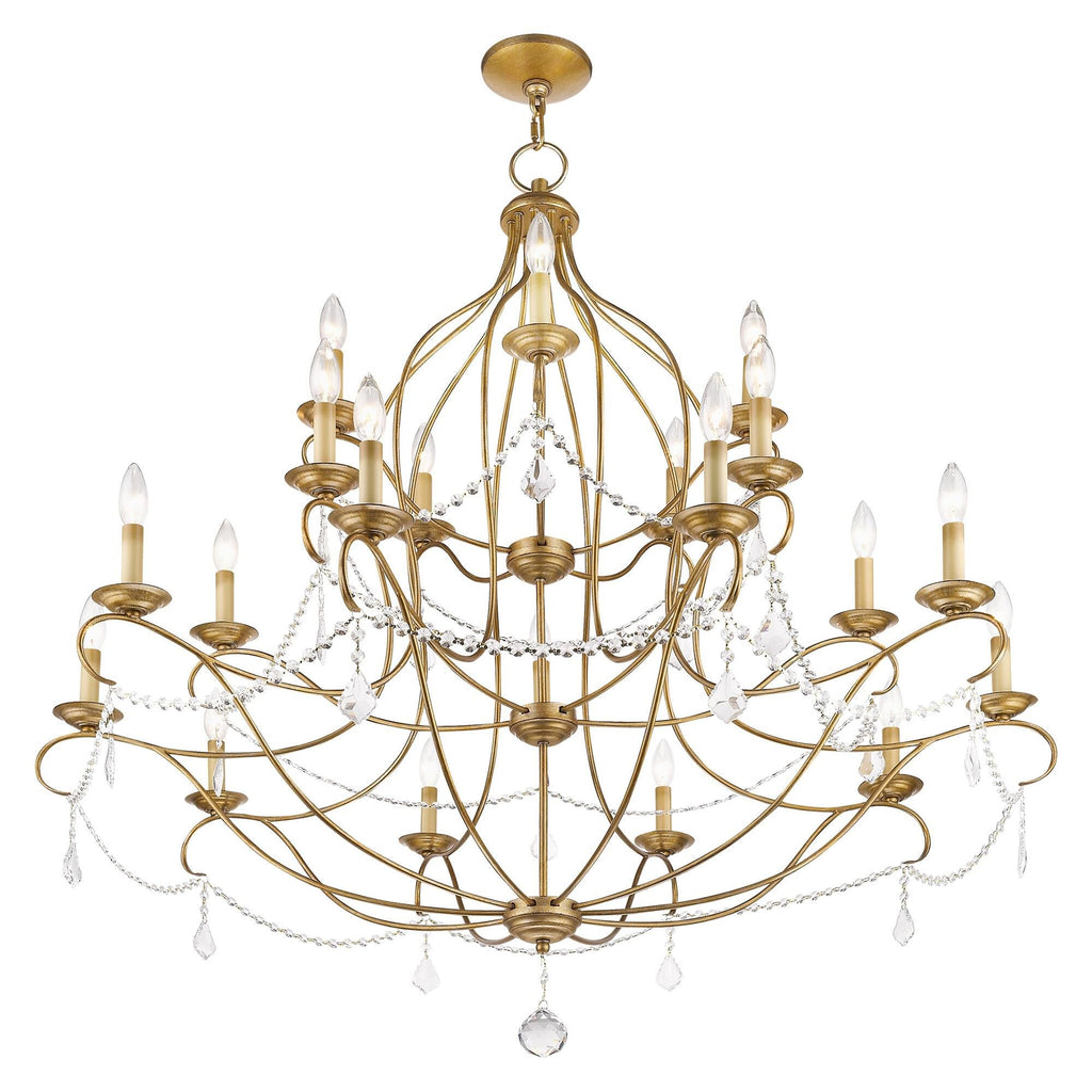 Livex Lighting Chesterfield 46 Inch 30 Light Chandelier Cp90304