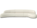 Moritz 3-Piece Sectional Sofa in Alabaster Tweed Fabric